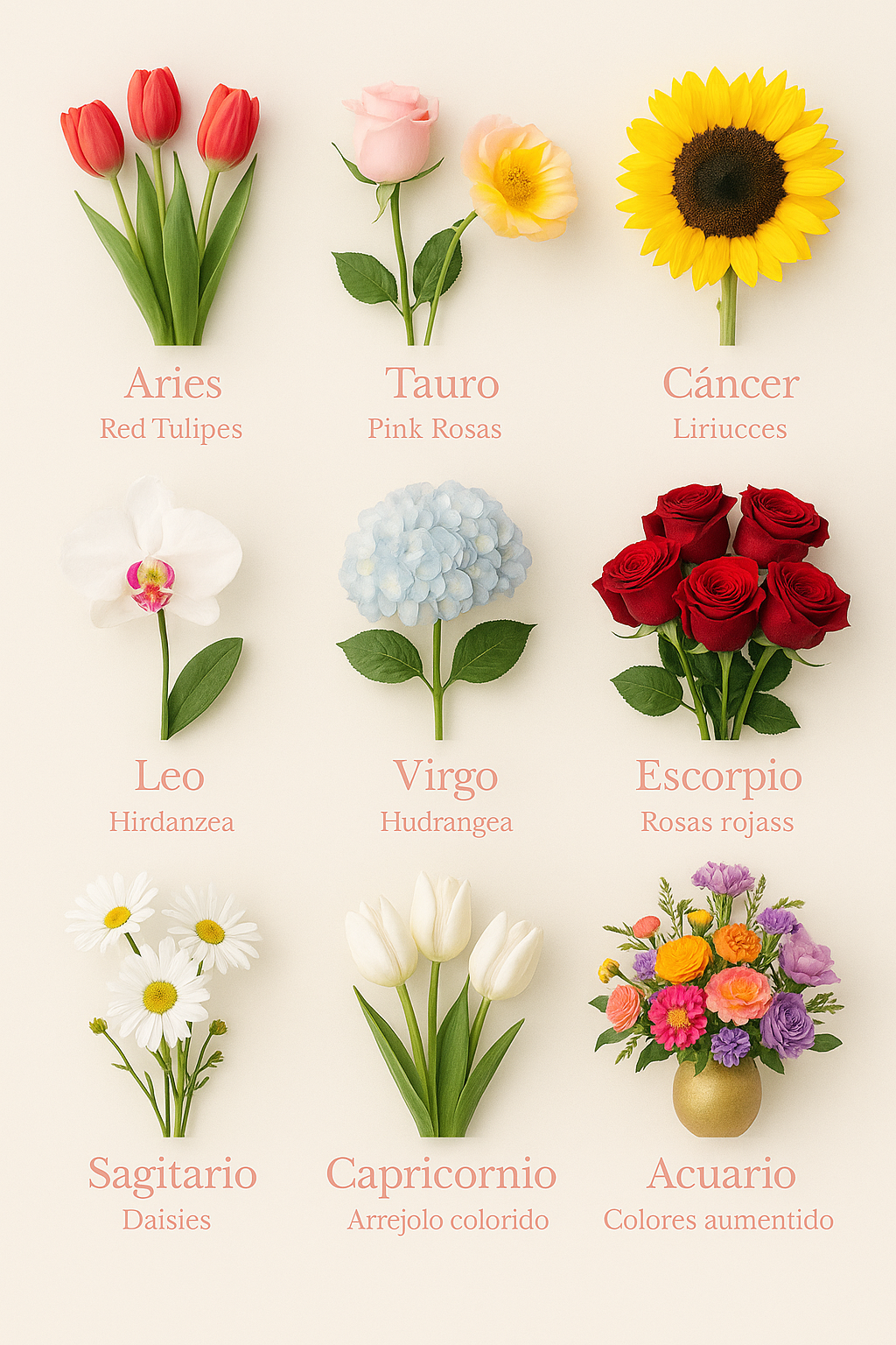 Las flores ideales para cada signo zodiacal: la guía definitiva para sorprender con el regalo perfecto