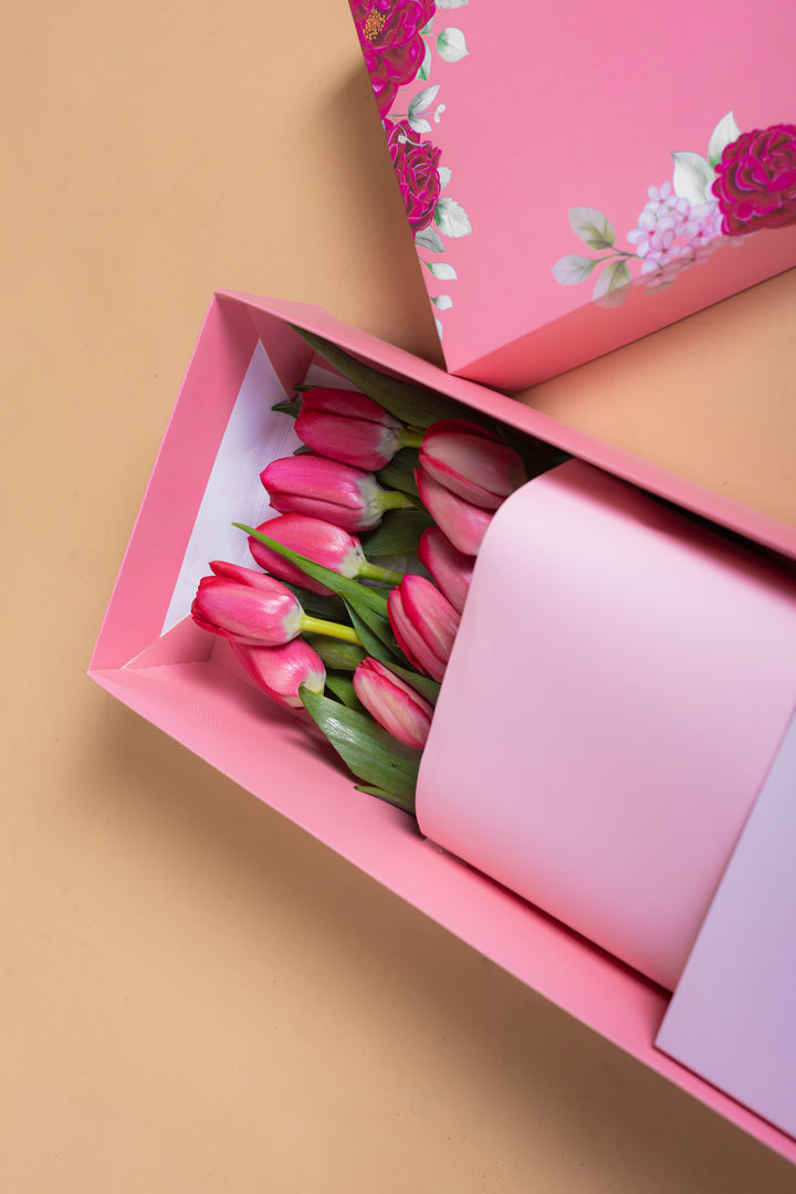 Caja de 10 Tulipanes