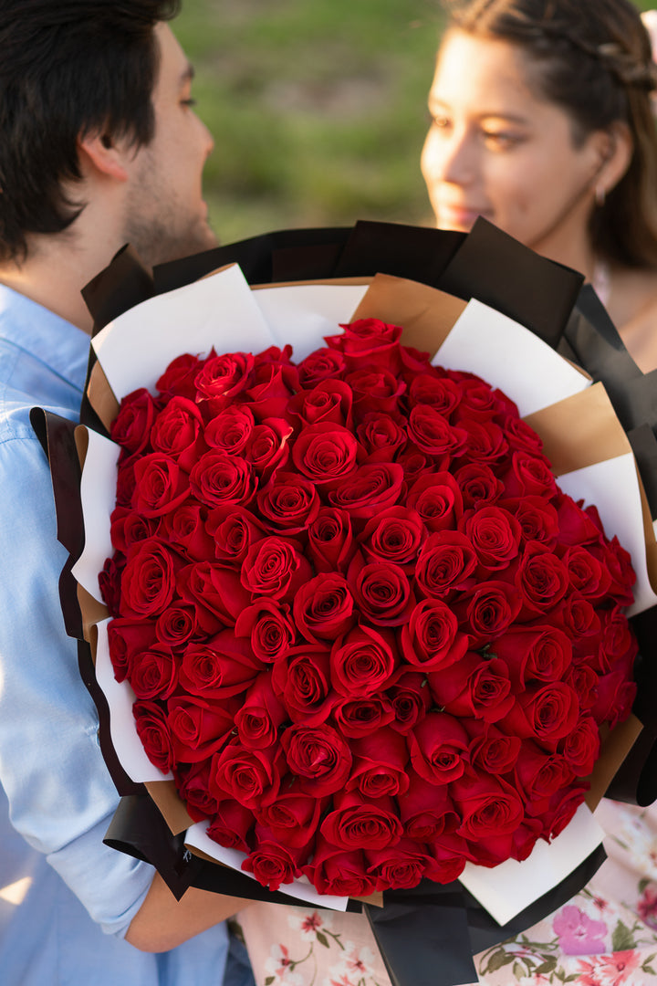 Ramo de 100 Rosas