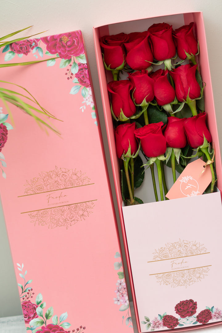 Caja de 12 Rosas